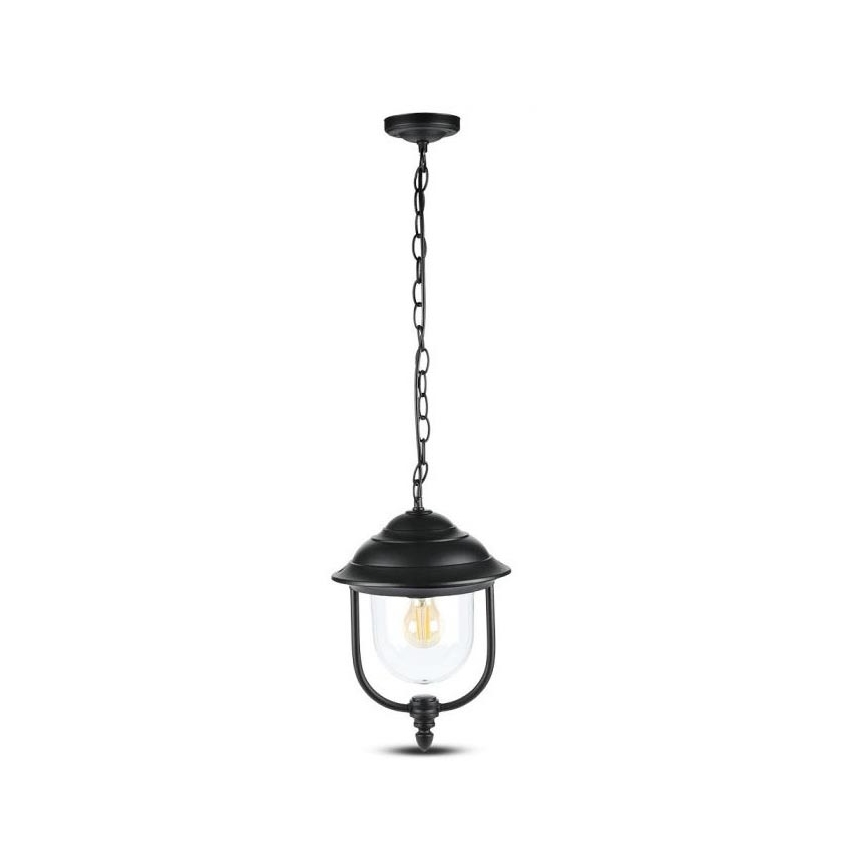 Suspension chaîne d'extérieur 1xE27/60W/230V IP44 noir