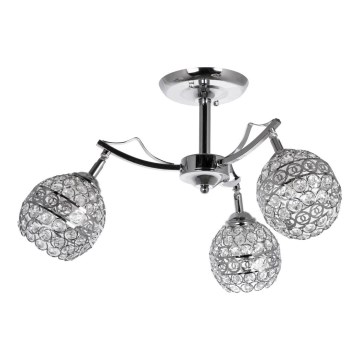 Suspension en cristal 3xE27/60W/230V