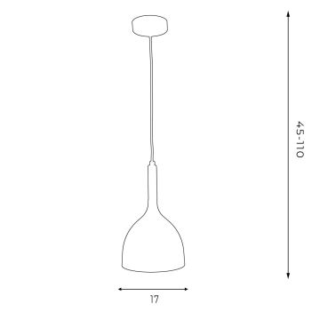 Suspension fil NOAK WOOD 1xE27/60W/230V