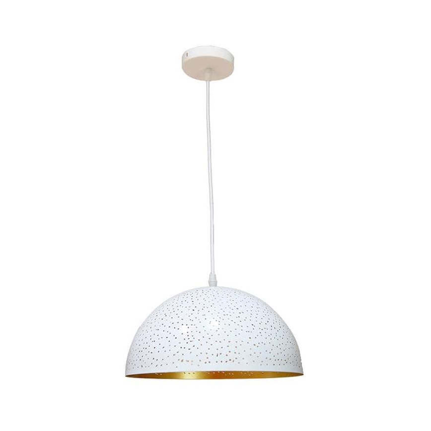 Suspension filaire 1xE27/60W/230V d. 30 cm blanc