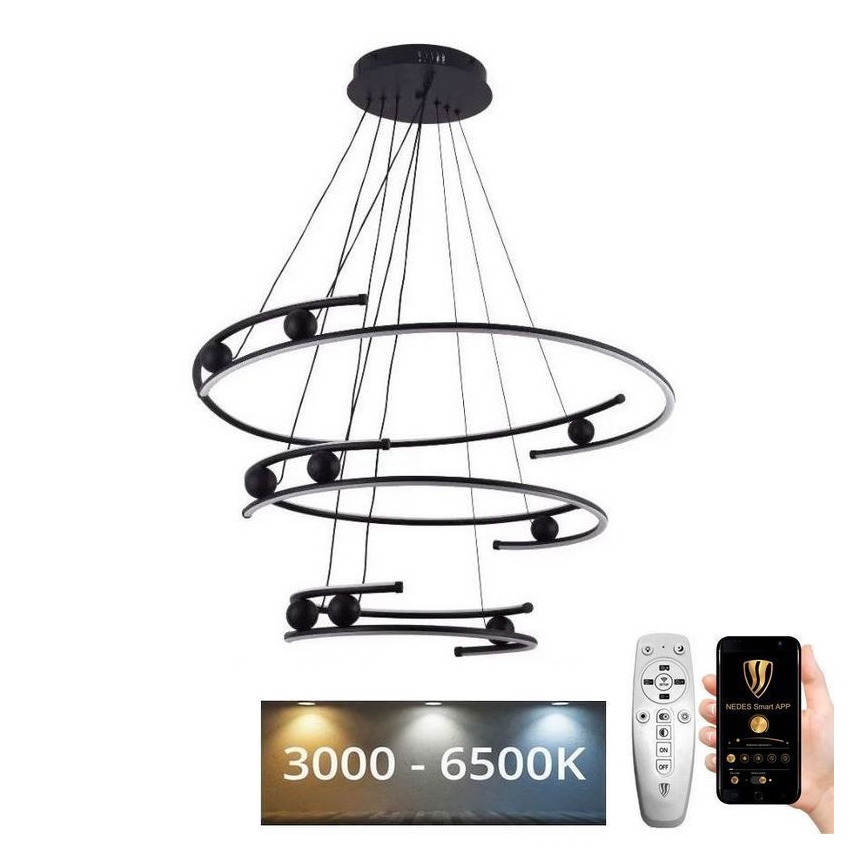 Suspension filaire à intensité variable LED/170W/230V 3000-6500K + télécommande