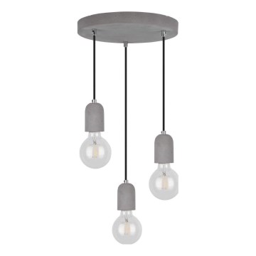 Suspension filaire AMORY 3xE27/60W/230V béton