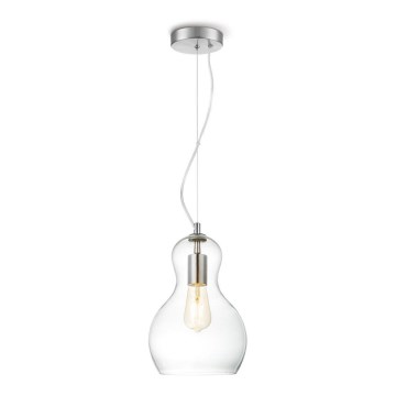 Suspension filaire BELLO 1xE27/40W/230V d. 21 cm transparent