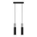 Suspension filaire BORGIO 2xGU10/40W/230V béton/métal noir