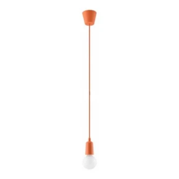 Suspension filaire DIEGO 1xE27/60W/230V orange