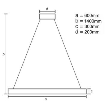 Suspension filaire en cristal à intensité variable LED/80W/230V 3000-6500K + télécommande