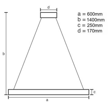 Suspension filaire en cristal à intensité variable LED/80W/230V 3000-6500K + télécommande