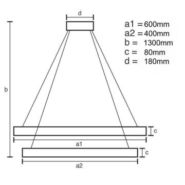 Suspension filaire en cristal LED à intensité variable LED/70W/230V 3000-6500K + télécommande