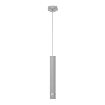 Suspension filaire LED TUBA 1xGU10/6,5W/230V gris/chrome brillant