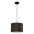 Suspension filaire LOFT SHADE 1xE27/60W/230V d. 25 cm noir/doré