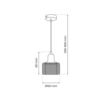 Suspension filaire LUMI 1xG9/8W/230V