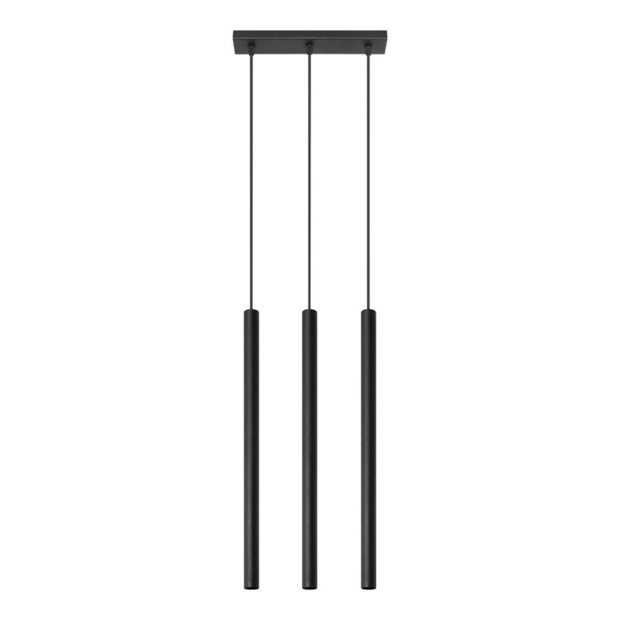 Suspension filaire PASTELO 3xG9/8W/230V noir