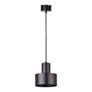 Suspension filaire RIF 1xE27/60W/230V d. 15 cm noire