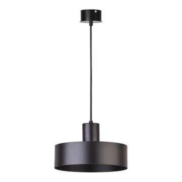 Suspension filaire RIF 1xE27/60W/230V d. 25 cm noire