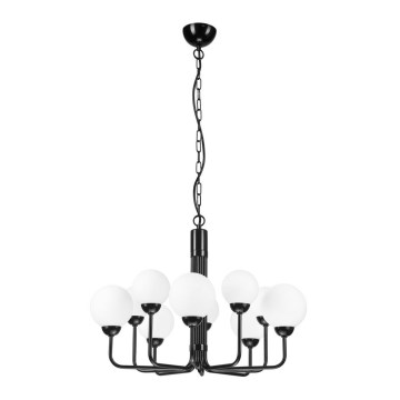 Suspension sur chaîne TIFFY 10xG9/5W/230V noir