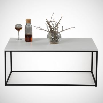 Table basse COSCO 43x95 cm blanc