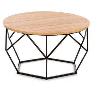 Table basse DIAMOND 40x70 cm noire/marron