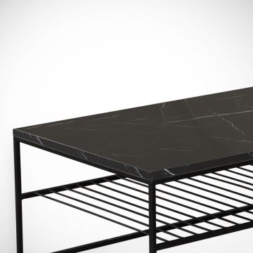 Table basse ETNA 43x95 cm noire