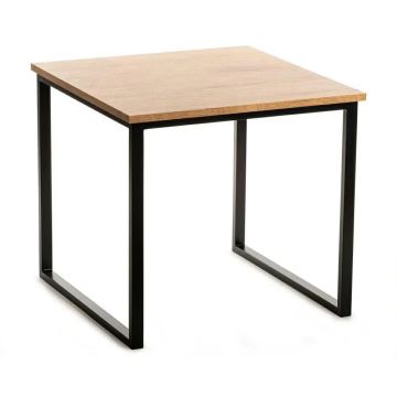 Table basse EVEN 55x60 cm noir/marron