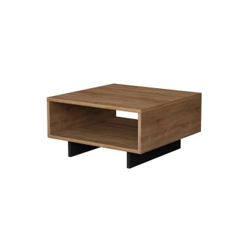 Table basse HOLA 32x60 cm marron/noire