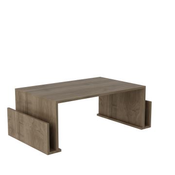 Table basse MAGAZIN 37x95 cm marron