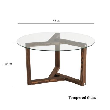 Table basse MIRO 40x75 cm pin