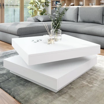 Table basse NENANI 34x70 cm blanc