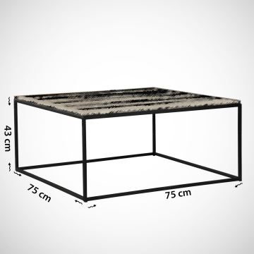 Table basse ROYAL 43x75 cm noire