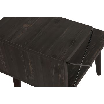 Table de chevet CROSS 55x50 cm marron