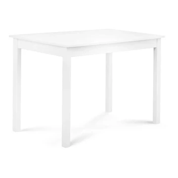Table de salle à manger EVENI 76x60 cm hêtre/blanc
