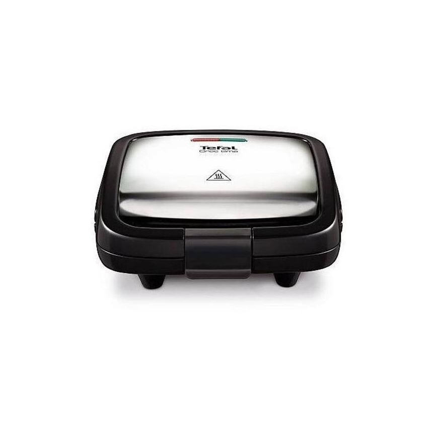 Tefal - Appareil à croque-monsieur CROC TIME 700W/230V noir/chrome