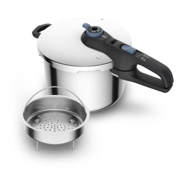 Tefal - Autocuiseur 8 l SECURE TRENDY acier inoxydable