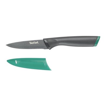 Tefal - Couteau à découper en acier inoxydable FRESH KITCHEN 9 cm gris/vert