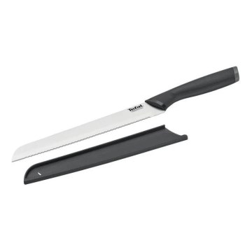 Tefal - Couteau à pain en acier inoxydable COMFORT 20 cm chrome/noir