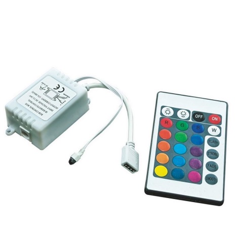 Télécommande 24 touches pour bande led couleurs pour plaque gravée  personnalisée multicouleur 24V