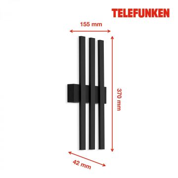 Telefunken 313305TF - Applique murale LED extérieure 3xLED/4W/230V IP44