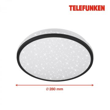 Telefunken 318305TF - Plafonnier salle de bain avec détecteur LED/16W/230V IP44 d. 28 cm