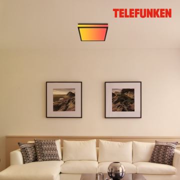 Telefunken 321305TF - Plafonnier RGBW à intensité variable LED/18W/230V 3000-6500K + télécommande