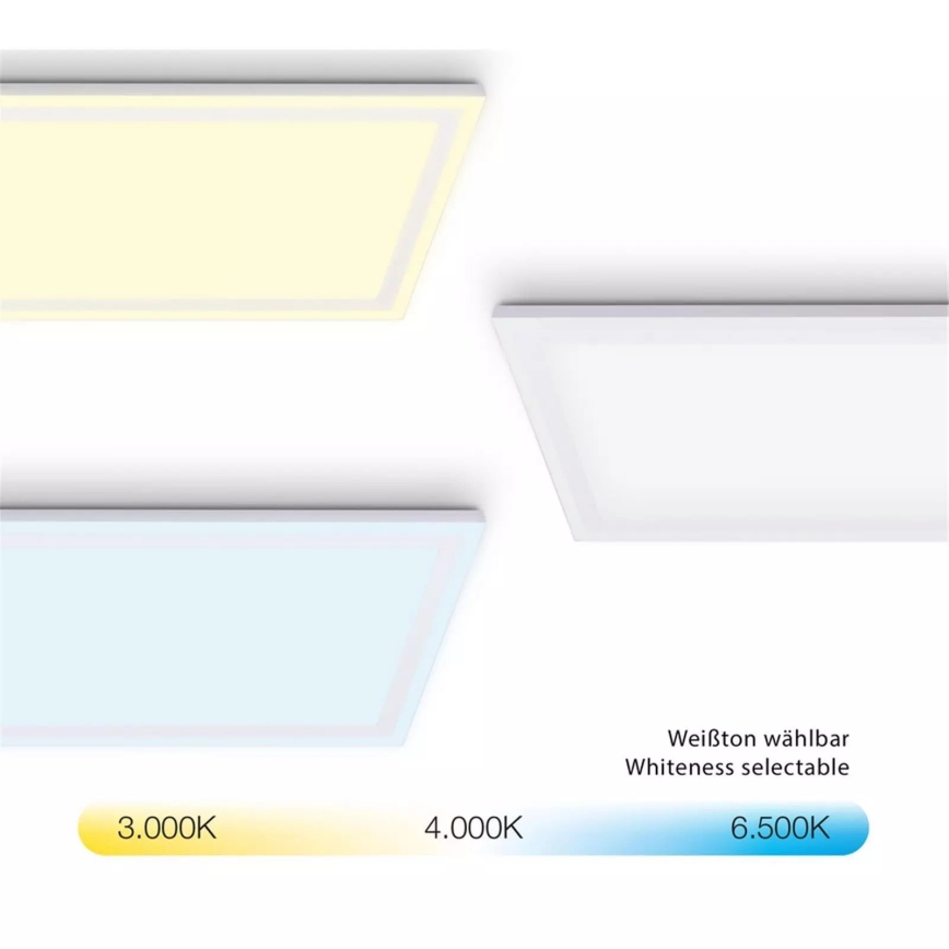 Telefunken 321706TF - Panneau LED RVB à intensité variable LED/24W/230V 3000-6500K + télécommande