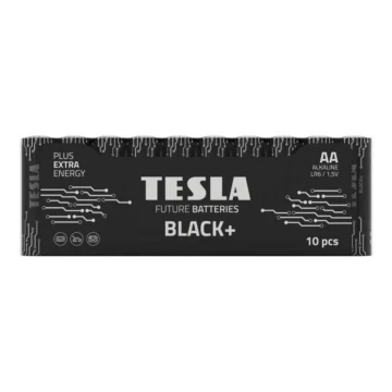 Tesla Batteries - 10 pce Pile alcaline AA BLACK+ 1,5V 2800 mAh