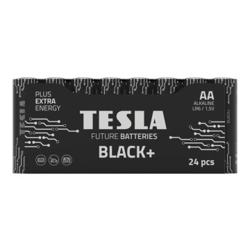 Tesla Batteries - 24 pce Pile alcaline AA BLACK+ 1,5V 2800 mAh