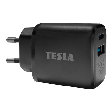TESLA Electronics - Adaptateur de chargeur rapide Power Delivery 25 W noir
