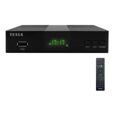 TESLA Electronics - Récepteur DVB-T2 H.265 (HEVC) x2 AAA + télécommande