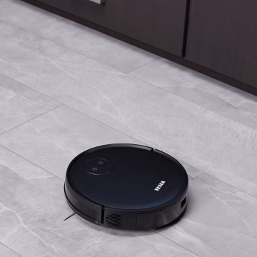 TESLA Smart - Aspirateur robot connecté 2en1 2000 mAh Wi-Fi noir + télécommande