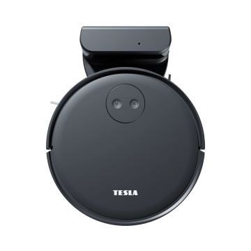 TESLA Smart - Aspirateur robot connecté 2en1 2000 mAh Wi-Fi noir + télécommande