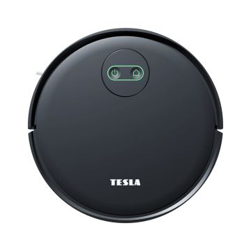 TESLA Smart - Aspirateur robot connecté 2en1 2000 mAh Wi-Fi noir + télécommande