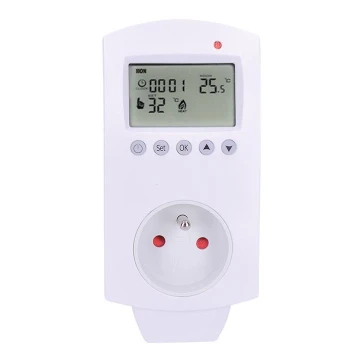 Thermostat avec prise 230V/16A