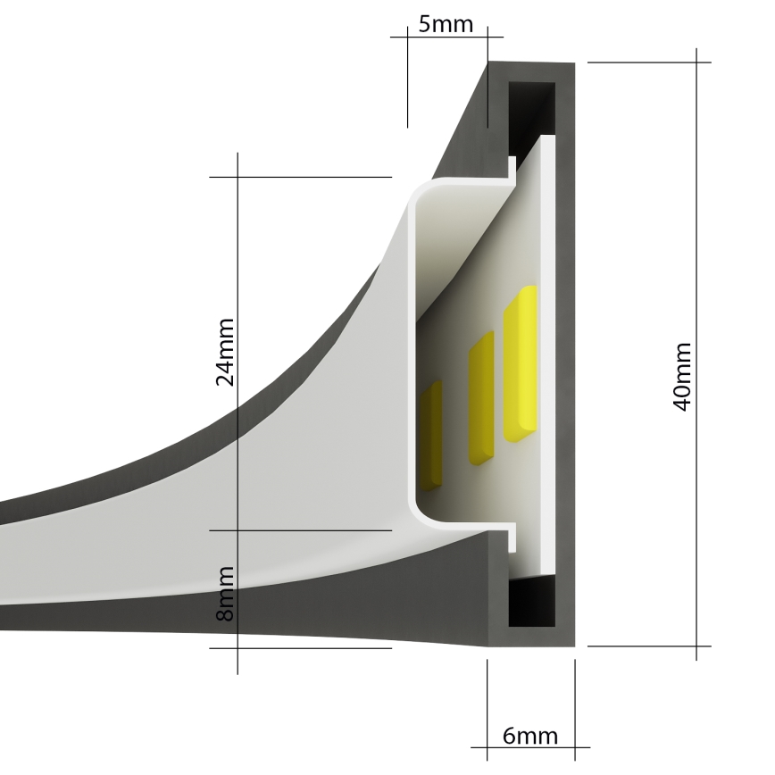 Thoro TH.175 - Suspension filaire LED RIO LED/50W/230V CRI90 3000K diam. 78 cm doré