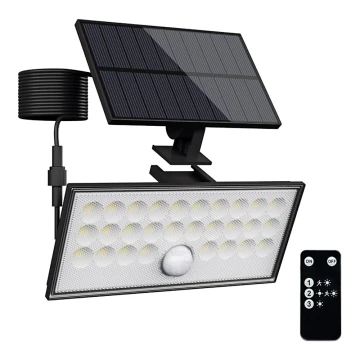 Top Light - LED Projecteur solaire mural avec détecteur HELEON VARIO LED/8W/3,7V IP65 4000K + télécommande