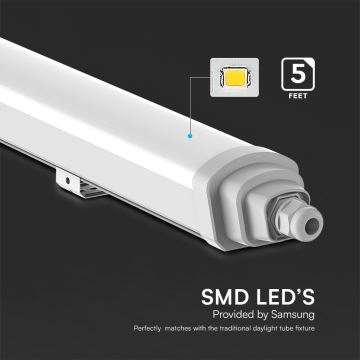 Tube fluorescent industriel SAMSUNG CHIP LED/48W/230V 4000K IP65 150 cm